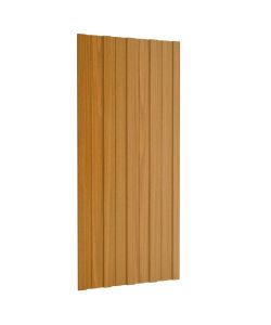 Pannelli da Tetto 36 pz Acciaio Zincato Legno Chiaro 100x45 cm