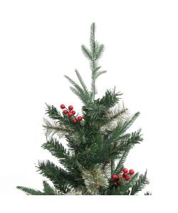 Albero di Natale con Pigne Verde 120 cm in PVC e PE