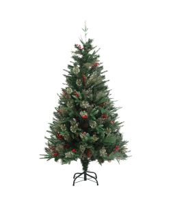 Albero di Natale con Pigne Verde 150 cm in PVC e PE