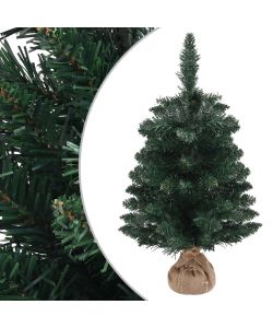 Albero di Natale Artificiale con Supporto Verde 60 cm PVC