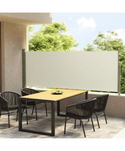 Tenda Laterale Retrattile per Patio 117x300 cm Crema