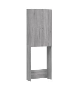 Mobile per Lavatrice Grigio Sonoma 64x25,5x190 cm