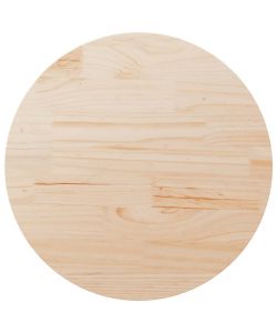 Piano Tavolo Rotondo �90 cm in Legno Massello di Pino - Resistente e Facile da Pulire