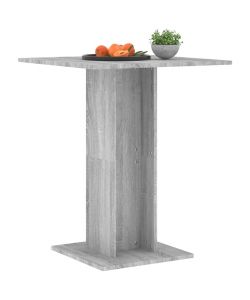 Tavolo da Bistrot Grigio Sonoma 60x60x75 cm Legno Multistrato