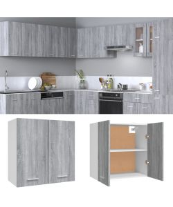 Mobile Pensile Grigio Sonoma 60x31x60 cm Legno Ingegnerizzato