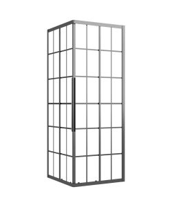 Cabina Doccia ESG Smerigliato 80x80x180 cm Nera