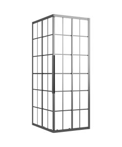 Cabina Doccia ESG Smerigliato 90x70x180 cm Nera