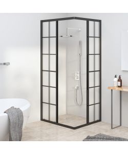 Cabina Doccia ESG Smerigliato 90x70x180 cm Nera