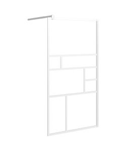 Parete per Doccia Walk in 100x195 cm in Vetro ESG Bianco