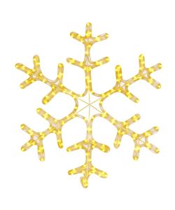 Figura Natalizia Fiocco di Neve con 144 LED Bianco Caldo