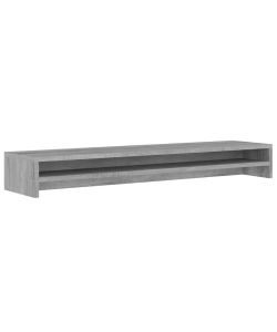 Supporto Monitor Grigio Sonoma 100x24x13cm in Legno Multistrato