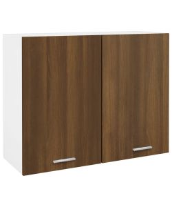 Mobile Pensile Rovere Marrone 80x31x60 cm in Legno Multistrato