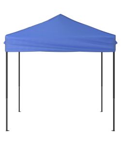 Tenda per Feste Pieghevole Blu 2x2 m