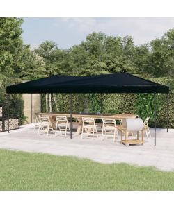 Tenda per Feste Pieghevole Nero 3x6 m