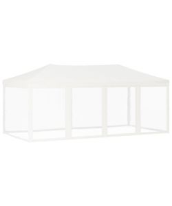 Tenda per Feste Pieghevole con Pareti Laterali Bianco 3x6 m