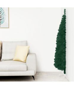 Albero Natale Artificiale Sottile a Met Supporto Verde 120 cm