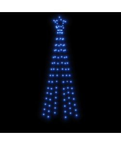 Albero di Natale a Cono Blu 108 LED 70x180 cm