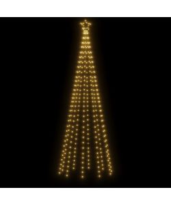 Albero di Natale a Cono Bianco Caldo 310 LED 100x300 cm