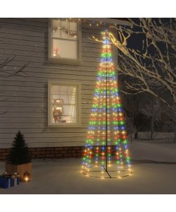 Albero di Natale a Cono Colorato 310 LED 100x300 cm