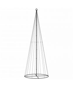 Albero di Natale a Cono Bianco Freddo 732 LED 160x500 cm