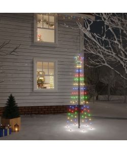 Albero di Natale con Puntale Colorato 108 LED 180 cm