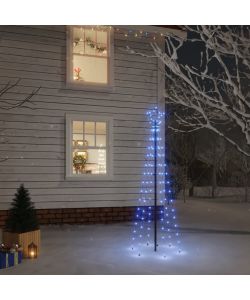 Albero di Natale con Puntale Blu 108 LED 180 cm