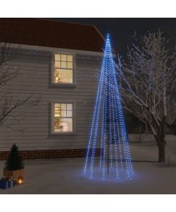 Albero di Natale con Puntale Blu 732 LED 500 cm