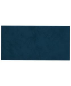 Pannelli Murali 12 pz Blu 30x15 cm in Velluto 0,54 mq