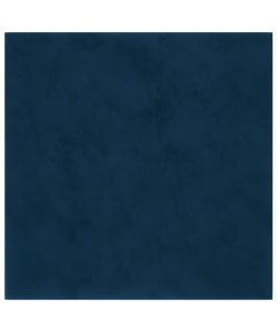 Pannelli Murali 12 pz Blu 30x30 cm Velluto 1,08 mq