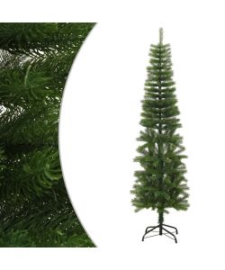 Albero di Natale Artificiale Sottile con Base 180 cm PE