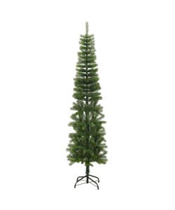 Albero di Natale Artificiale Sottile con Base 240 cm PE