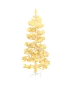 Albero di Natale a Spirale con Base e LED Bianco 180 cm PVC