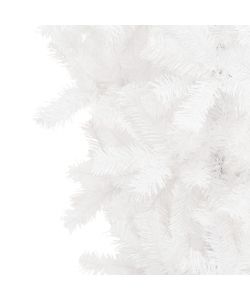Albero di Natale Artificiale Capovolto con Base Bianco 120 cm