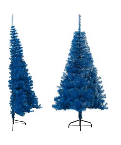Albero di Natale Artificiale a Met con Supporto Blu 180 cm PVC