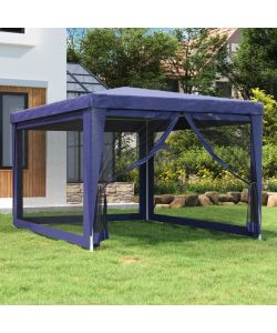 Tenda per Feste con 4 Pareti Laterali in Rete 3x4 m HDPE