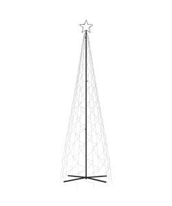 Albero di Natale a Cono Bianco Freddo 500 LED 100x300 cm