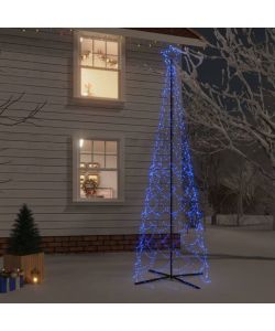 Albero di Natale a Cono Blu 500 LED 100x300 cm