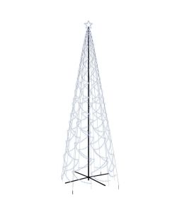 Albero di Natale a Cono Bianco Freddo 1400 LED 160x500 cm