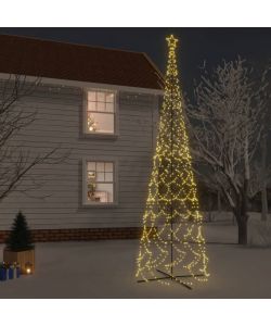 Albero di Natale a Cono Bianco Caldo 3000 LED 230x800 cm