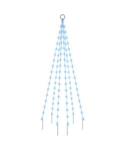 Albero di Natale Pennone Blu 108 LED 180 cm