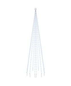 Albero di Natale Pennone Bianco Freddo 310 LED 300 cm