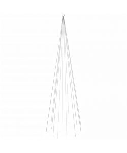 Albero di Natale Pennone Bianco Freddo 732 LED 500 cm