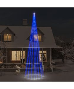 Albero di Natale Pennone Blu 1134 LED 800 cm