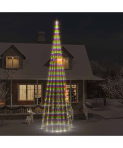 Albero di Natale Pennone Colorato 1134 LED 800 cm