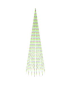 Albero di Natale Pennone Colorato 1134 LED 800 cm