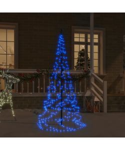 Albero di Natale Pennone Blu 200 LED 180 cm