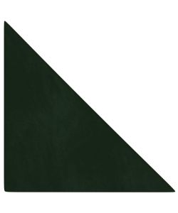 Pannelli Murali 12 pz Verde Scuro 30x30 cm in Velluto 0,54 mq