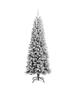 Albero di Natale Artificiale con Neve Floccata 240 cm PVC e PE