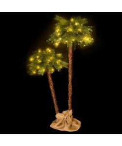 Doppia Palma Artificiale con LED 105 cm e 180 cm