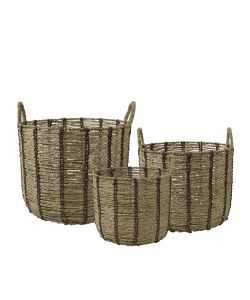 Cesta tonda in grass naturale grande